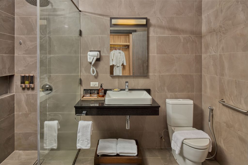 standard room bathroom (accessible)
